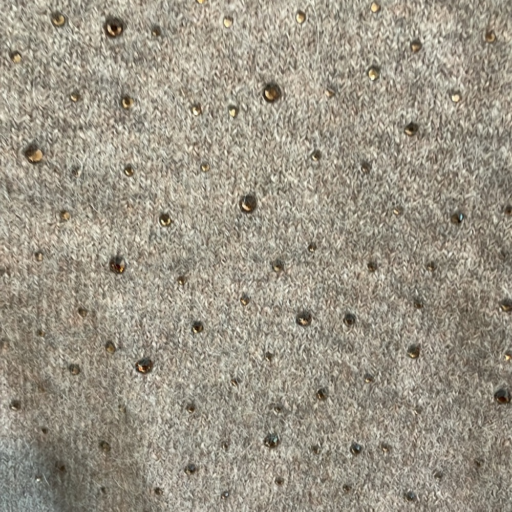J.Crew V-neck cardigan sweater in Supersoft yarn with crystals, sized medium - Picture 7 of 8